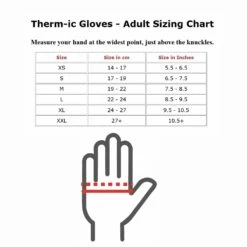 Thermic Womens Ultra Heat Ski And Snowboard Gloves -Ski Gear Store thermic glove sizing guide